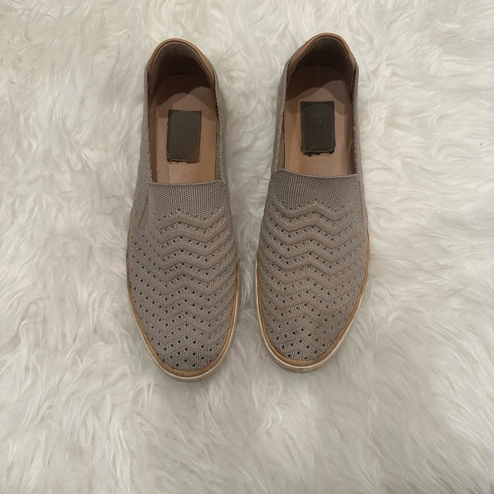 UGG Women's Slip-On Knit Loafers in Taupe